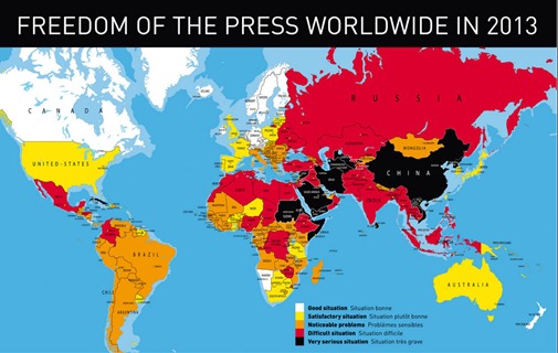 報道の自由度2013