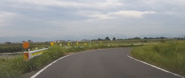 ガードレール端面表示